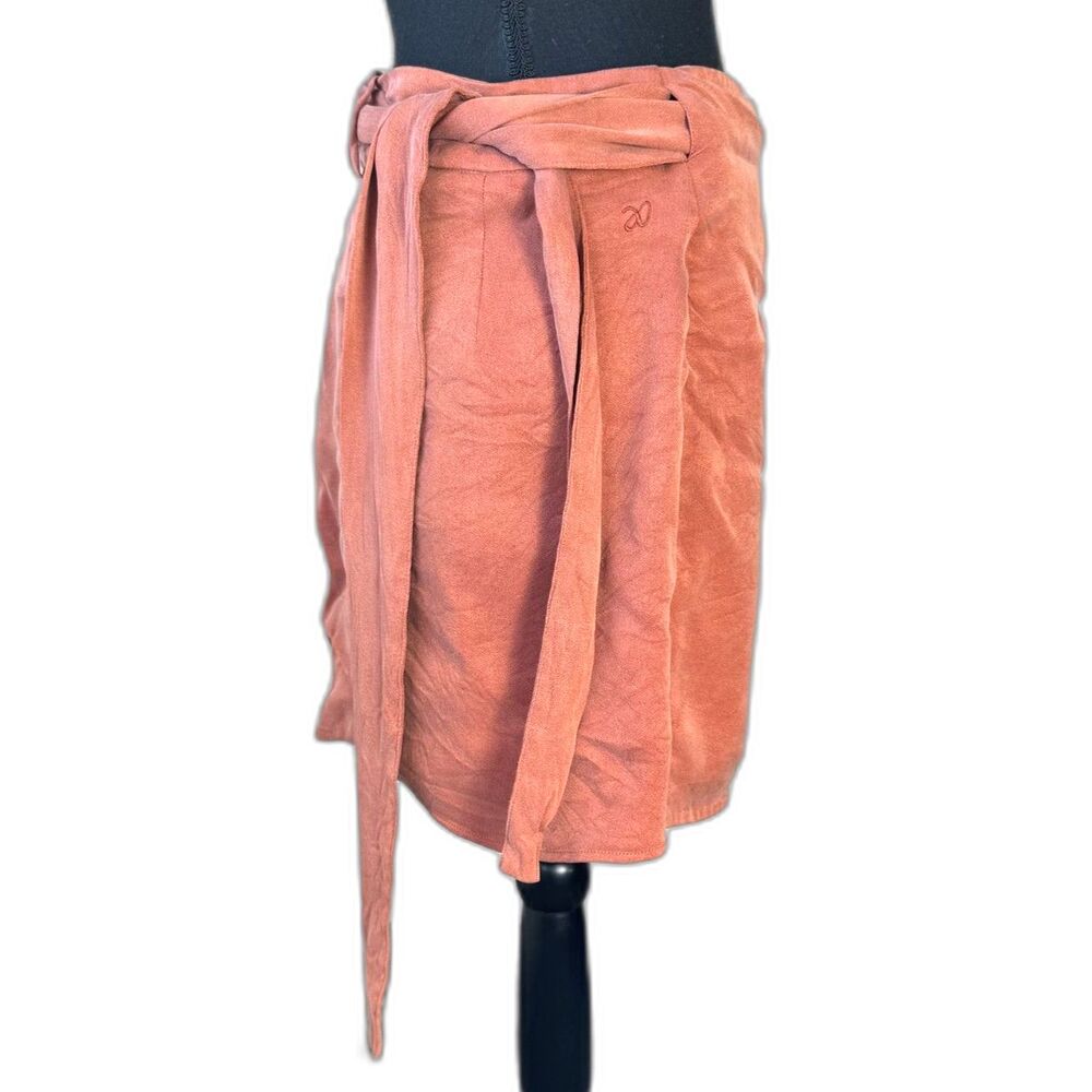 Size L ADAY Courtside Wrap Skirt Terracotta boho resortwear slow fashion 10720